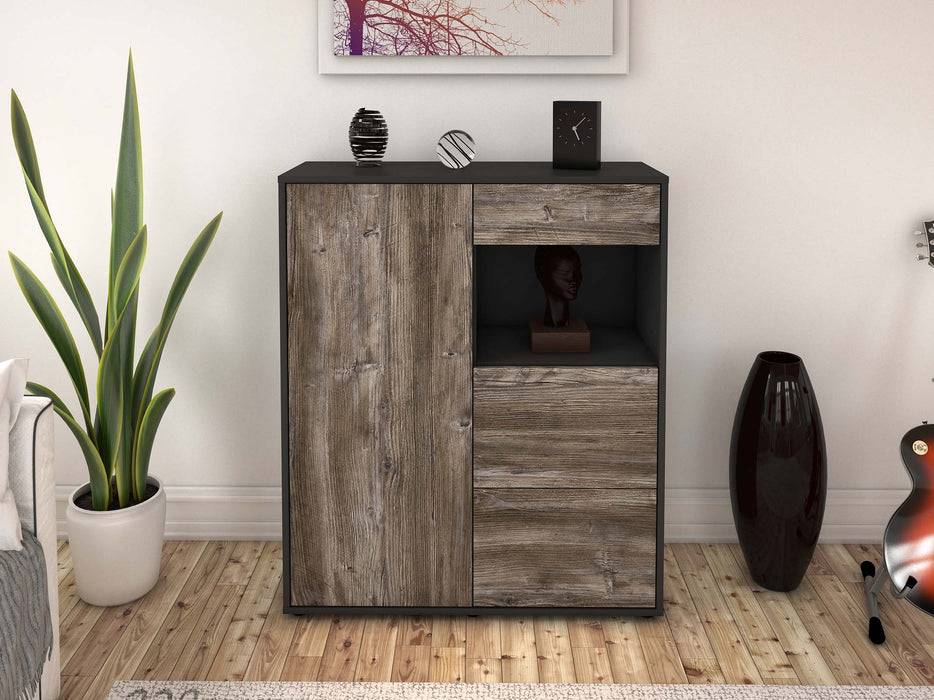 Stil Zeit Möbel Highboard Lucia ,Treibholz (92x108x35cm) Neuheiten