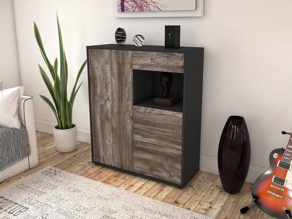 Stil Zeit Möbel Highboard Lucia ,Treibholz (92x108x35cm) Neuheiten