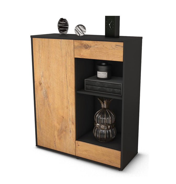 Stil Zeit Möbel Highboard Louisa ,Eiche (92x108x35cm)