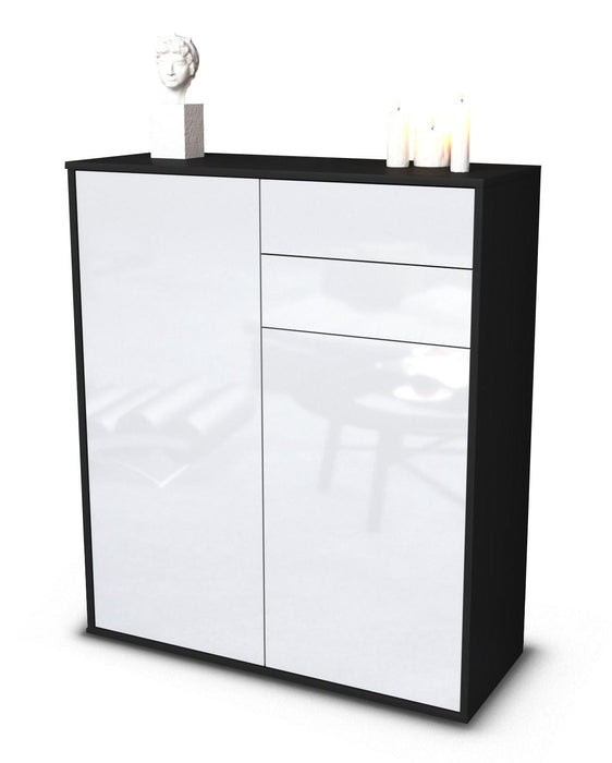 Stil Zeit Möbel Highboard Lisann ,Weiß (92x108x35cm)