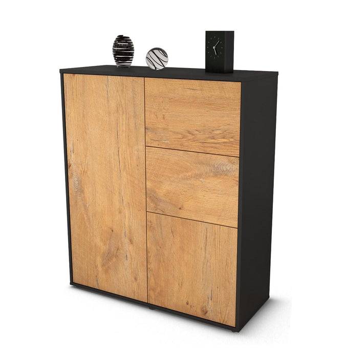 Stil Zeit Möbel Highboard Letizia ,Eiche (92x108x35cm)