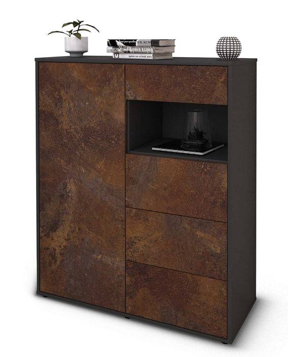 Stil Zeit Möbel Highboard Lavinia ,Rost (92x108x35cm)