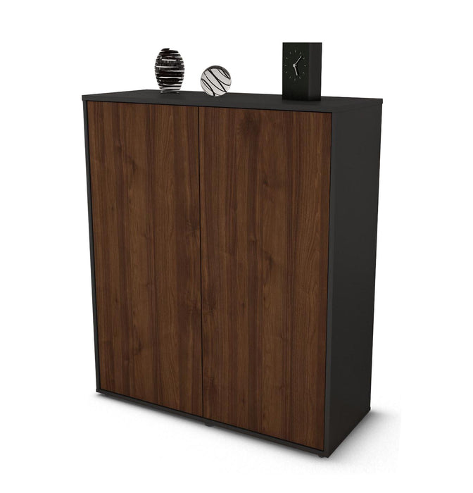 Stil Zeit Möbel Highboard Gioia ,Walnuss (92x108x35cm)