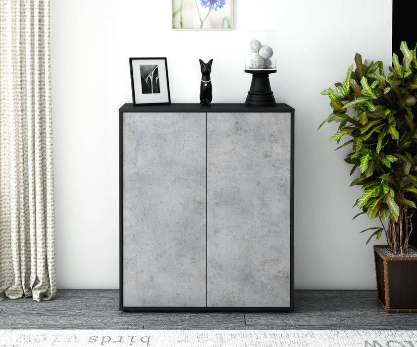 Stil Zeit Möbel Highboard Gioia ,Beton (92x108x35cm) Begrenzte Freigabe