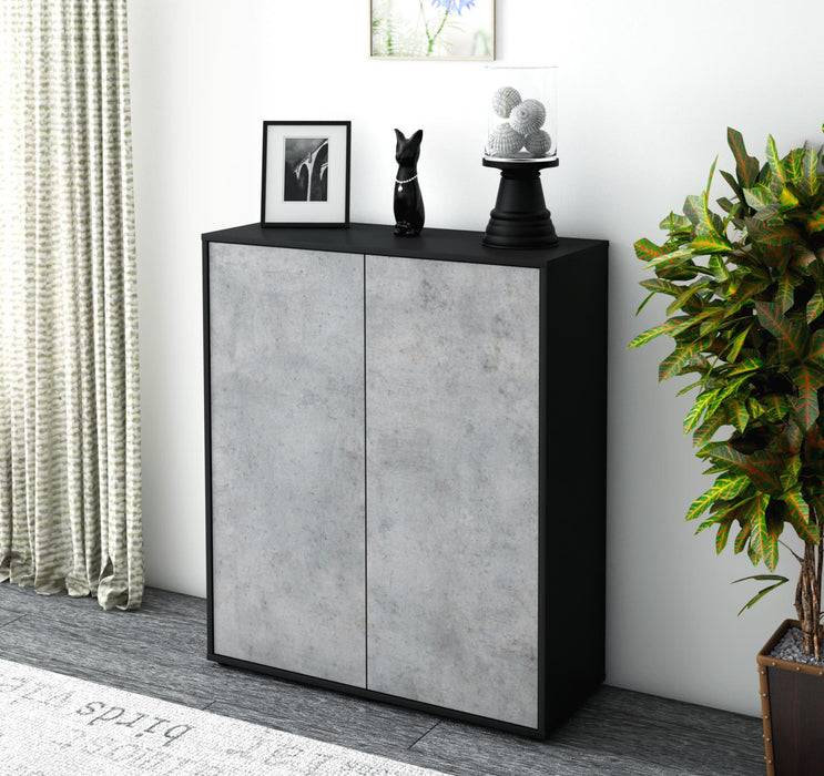 Stil Zeit Möbel Highboard Gioia ,Beton (92x108x35cm) Begrenzte Freigabe