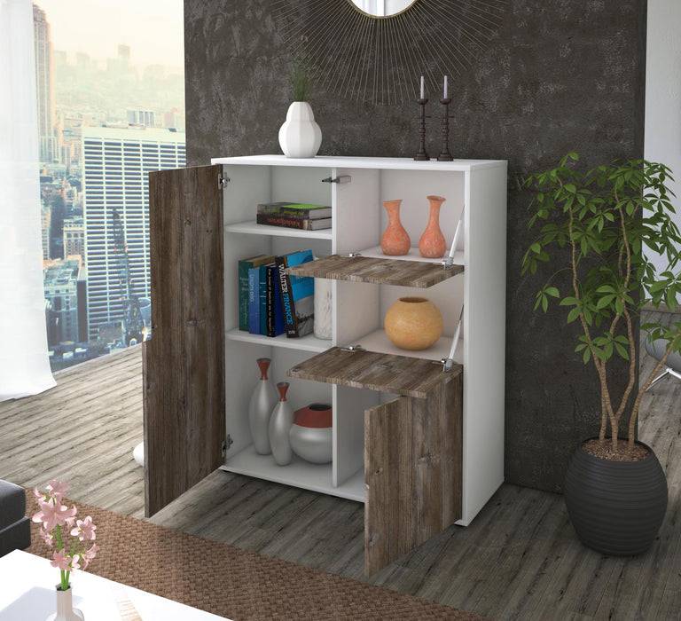 Stil Zeit Möbel Highboard Letizia ,Pinie (92x108x35cm) Letzter Tag