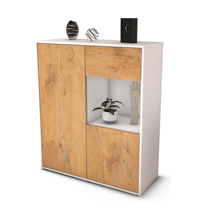 Stil Zeit Möbel Highboard Larina ,Eiche (92x108x35cm)
