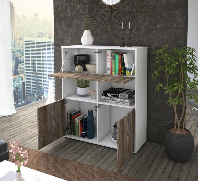 Stil Zeit Möbel Highboard Katyna ,Treibholz (92x108x35cm) Bis zu 65% Rabatt