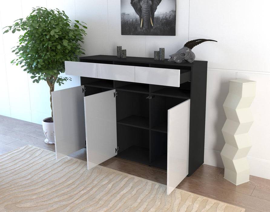 Stil Zeit Möbel Highboard Marlene ,Grün (136x108x35cm) Rabatte dieses Monats