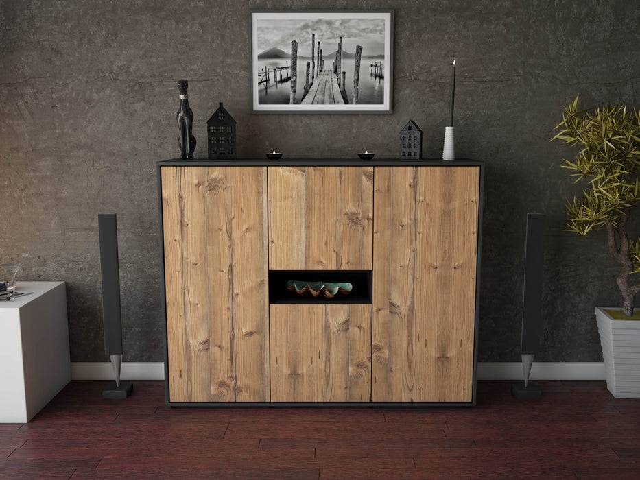 Stil Zeit Möbel Highboard Maila ,Pinie (136x108x35cm) 2025