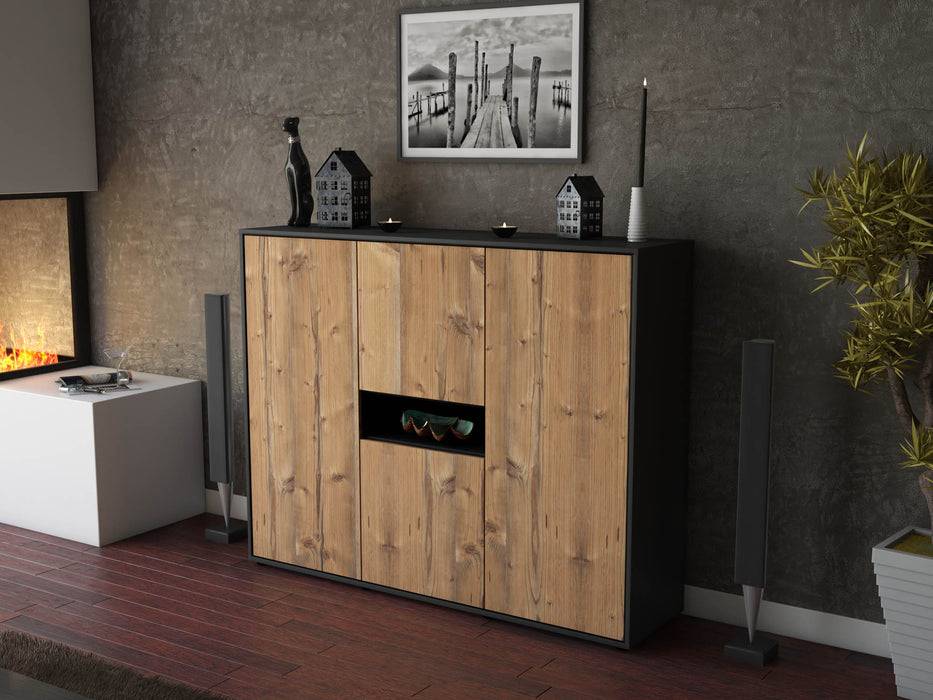 Stil Zeit Möbel Highboard Maila ,Pinie (136x108x35cm) 2025