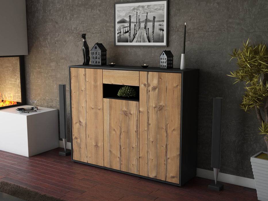 Stil Zeit Möbel Highboard Madalena ,Pinie (136x108x35cm) Online