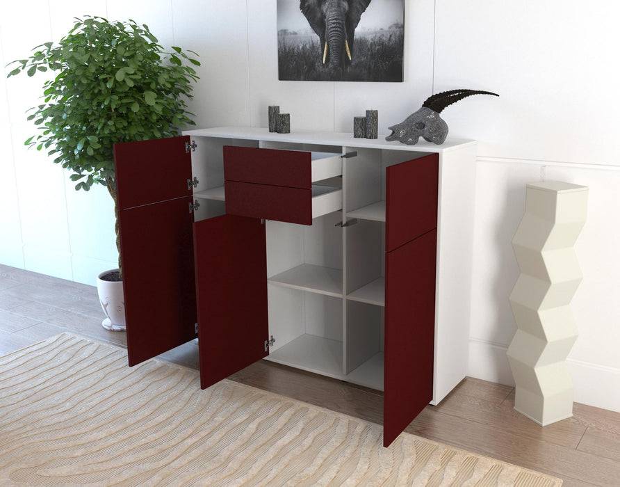 Stil Zeit Möbel Highboard Matea ,Mint (136x108x35cm) Fabrikverkauf