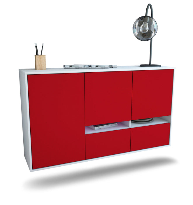 Stil Zeit Möbel Sideboard Lancaster, Bordeaux, hängend (136x79x35cm)