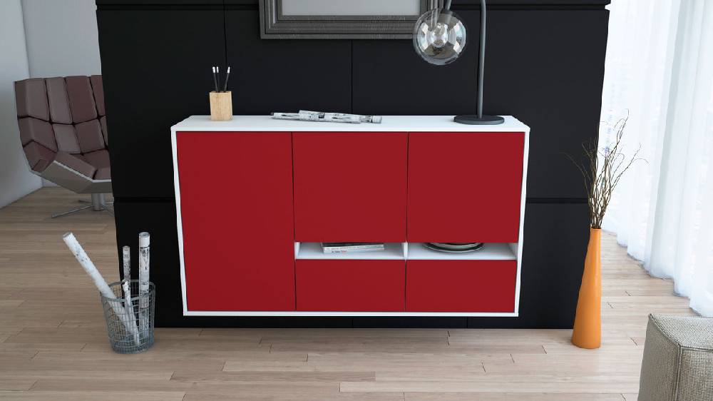 Stil Zeit Möbel Sideboard Lancaster, Bordeaux, hängend (136x79x35cm) Limitierter Zeitrabatt