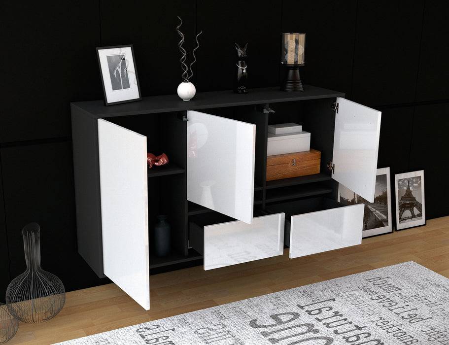 Stil Zeit Möbel Sideboard Lancaster, Grau, hängend (136x79x35cm) Fabrik Onlineshop