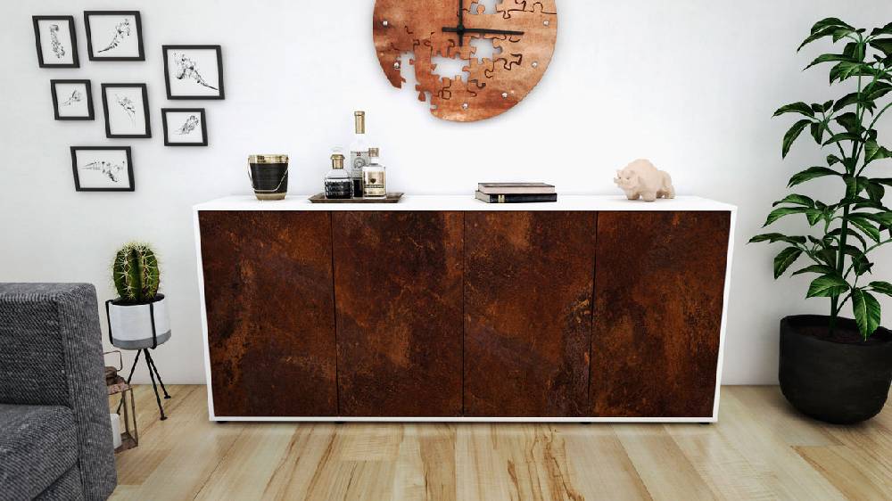 Stil Zeit Möbel Sideboard Elana, Rost (180x79x35cm) Rabatt