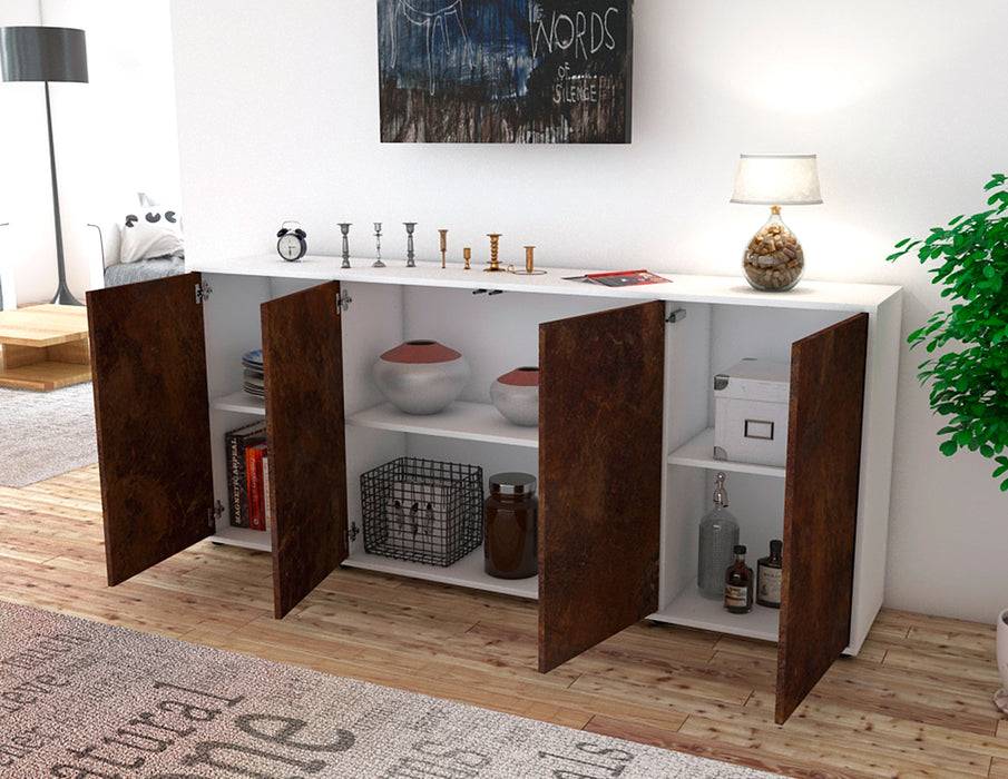 Stil Zeit Möbel Sideboard Elana, Rost (180x79x35cm) Rabatt