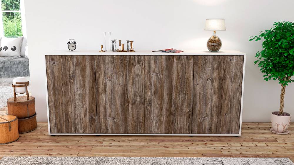 Stil Zeit Möbel Sideboard Elana, Treibholz (180x79x35cm) Großer Ausverkauf