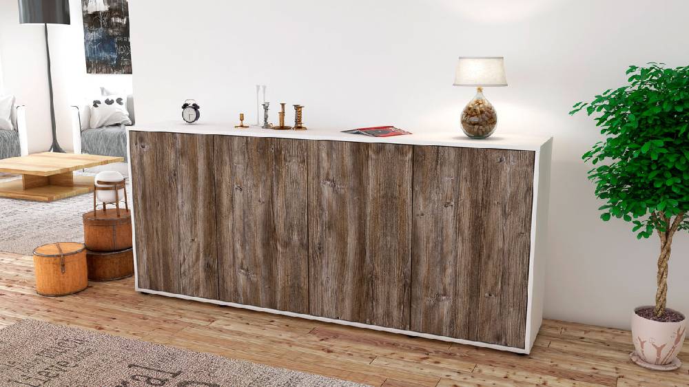 Stil Zeit Möbel Sideboard Elana, Treibholz (180x79x35cm) Großer Ausverkauf