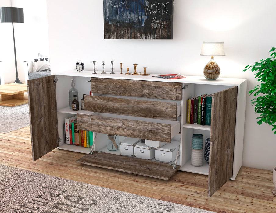 Stil Zeit Möbel Sideboard Eleni, Eiche (180x79x35cm) Flash Sale