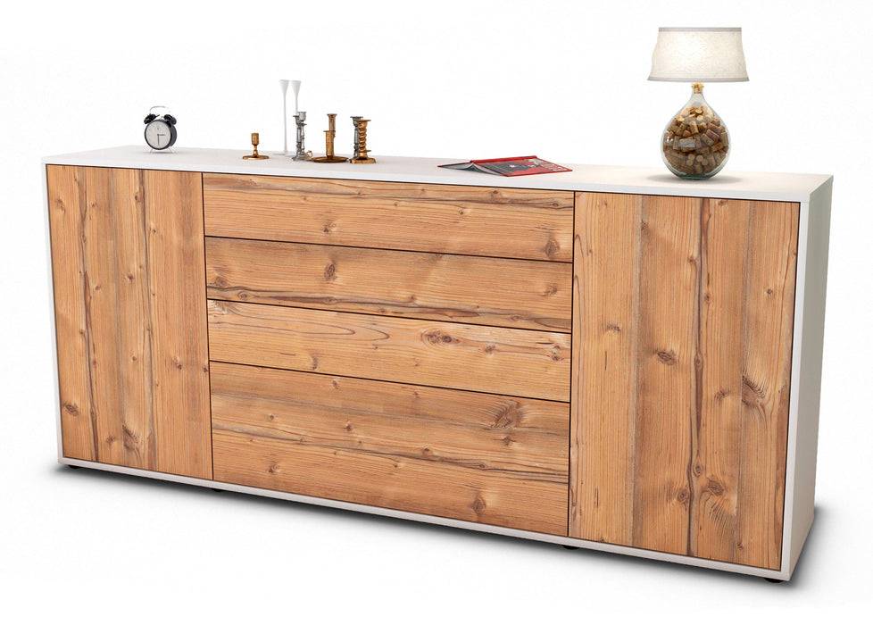 Stil Zeit Möbel Sideboard Eleni, Pinie (180x79x35cm)