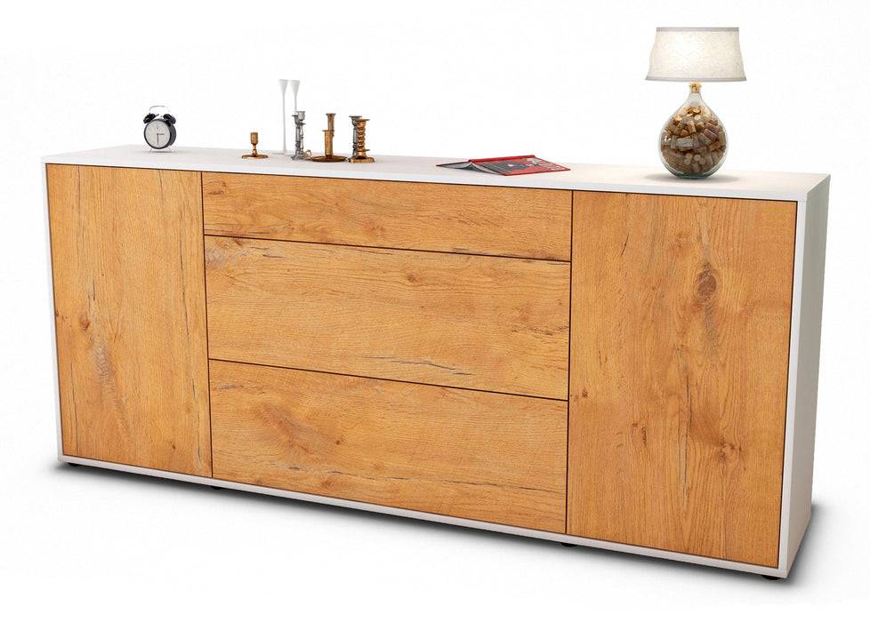 Stil Zeit Möbel Sideboard Eleonora, Eiche (180x79x35cm)