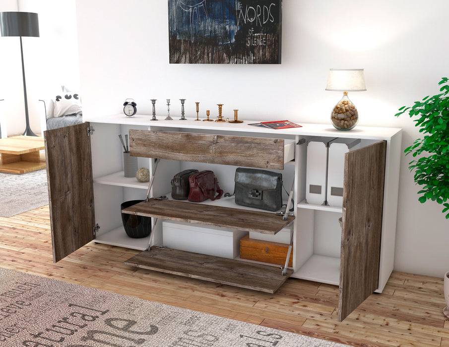 Stil Zeit Möbel Sideboard Eleonora, Eiche (180x79x35cm) Exklusivangebot