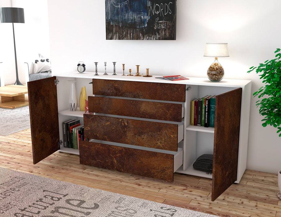 Stil Zeit Möbel Sideboard Elettra, Rost (180x79x35cm) Preisnachlass