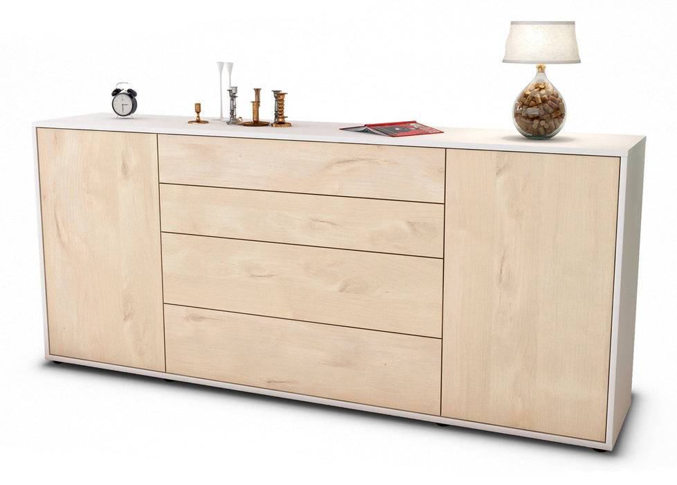 Stil Zeit Möbel Sideboard Elettra, Zeder (180x79x35cm)