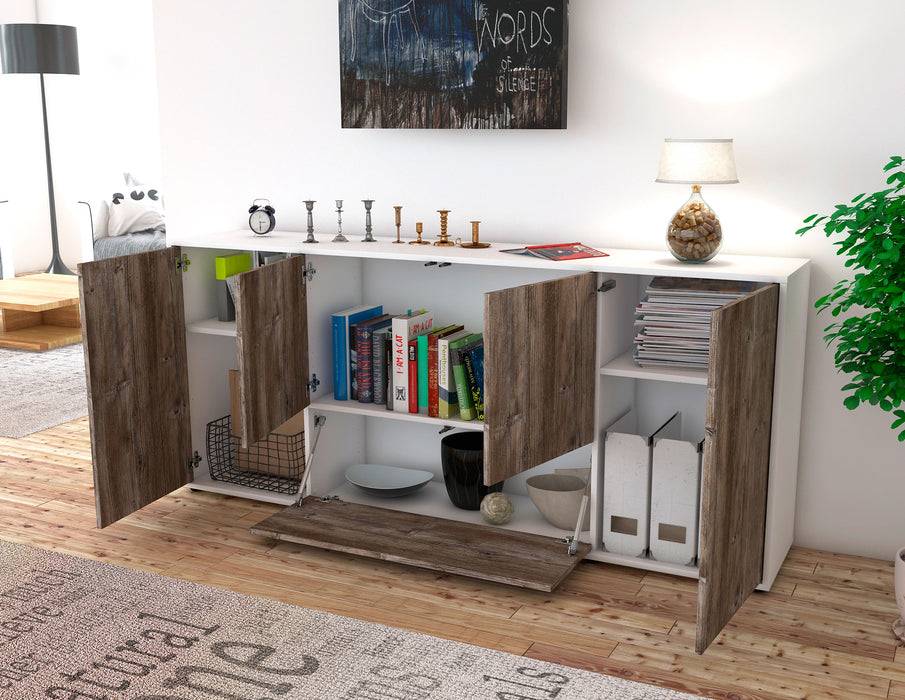 Stil Zeit Möbel Sideboard Eli, Eiche (180x79x35cm) Black Friday