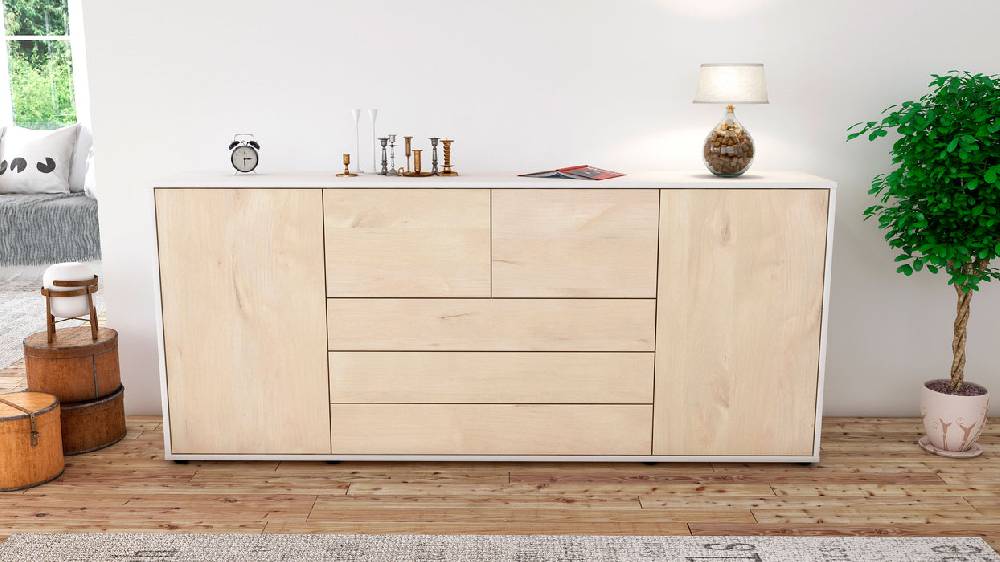 Stil Zeit Möbel Sideboard Eliana, Zeder (180x79x35cm) Weihnachtsangebot