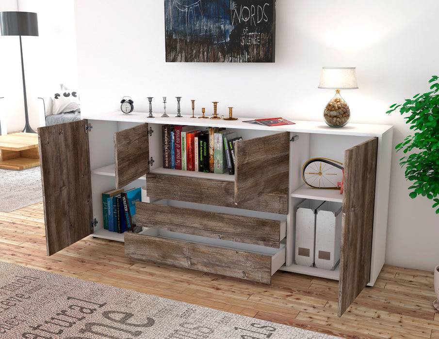 Stil Zeit Möbel Sideboard Eliana, Zeder (180x79x35cm) Weihnachtsangebot