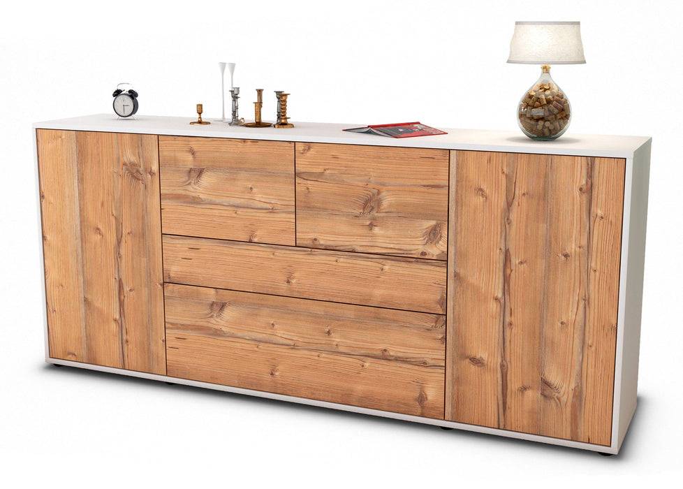Stil Zeit Möbel Sideboard Elisa, Pinie (180x79x35cm)