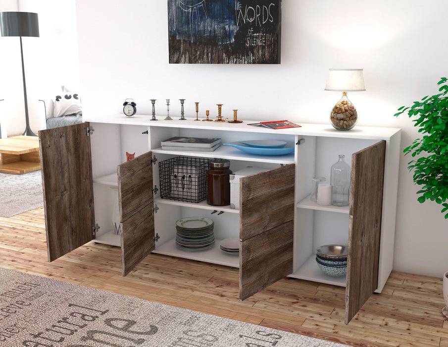 Stil Zeit Möbel Sideboard Ephenia, Eiche (180x79x35cm) Vatertagsangebot