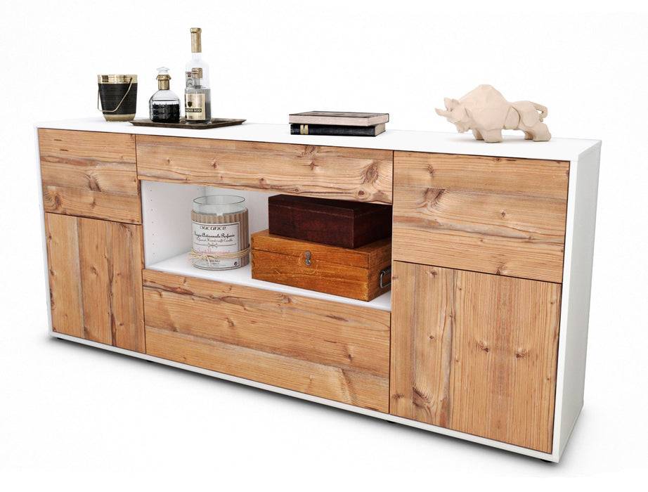 Stil Zeit Möbel Sideboard Fabiola, Pinie (180x79x35cm)