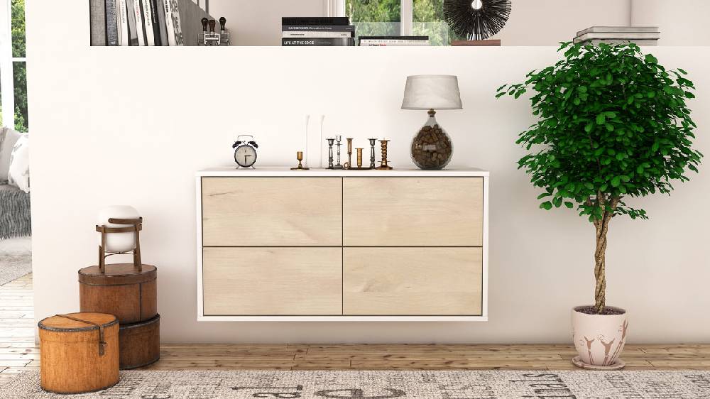 Stil Zeit Möbel Lowboard Philadelphia, Zeder, hängend (92x49x35cm) Bestseller