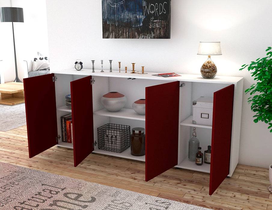 Stil Zeit Möbel Sideboard Elana, Türkis (180x79x35cm) Räumungsverkauf