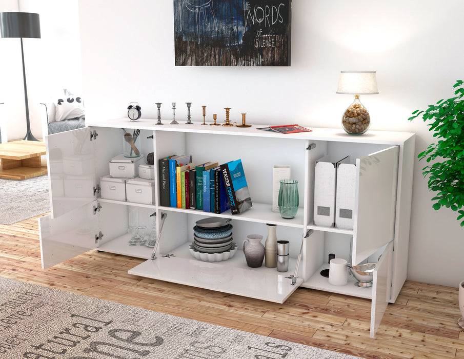 Stil Zeit Möbel Sideboard Elvezia, Orange (180x79x35cm) Wochenangebot