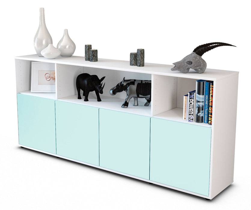 Stil Zeit Möbel Sideboard Enrica, Mint (180x79x35cm)