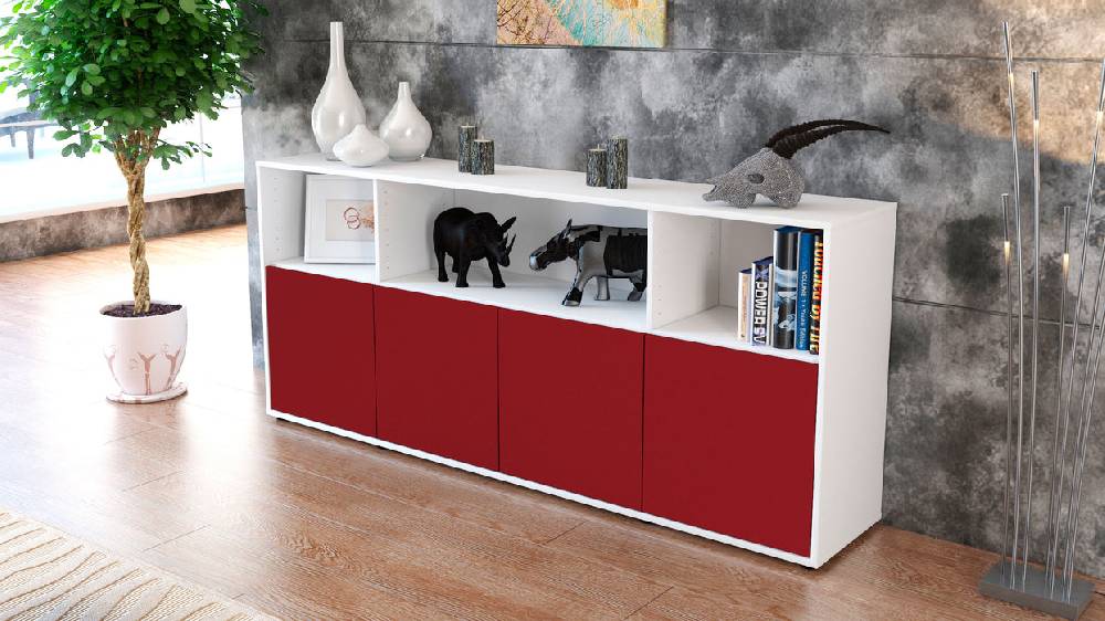 Stil Zeit Möbel Sideboard Enrica, Bordeaux (180x79x35cm) JETZT KAUFEN