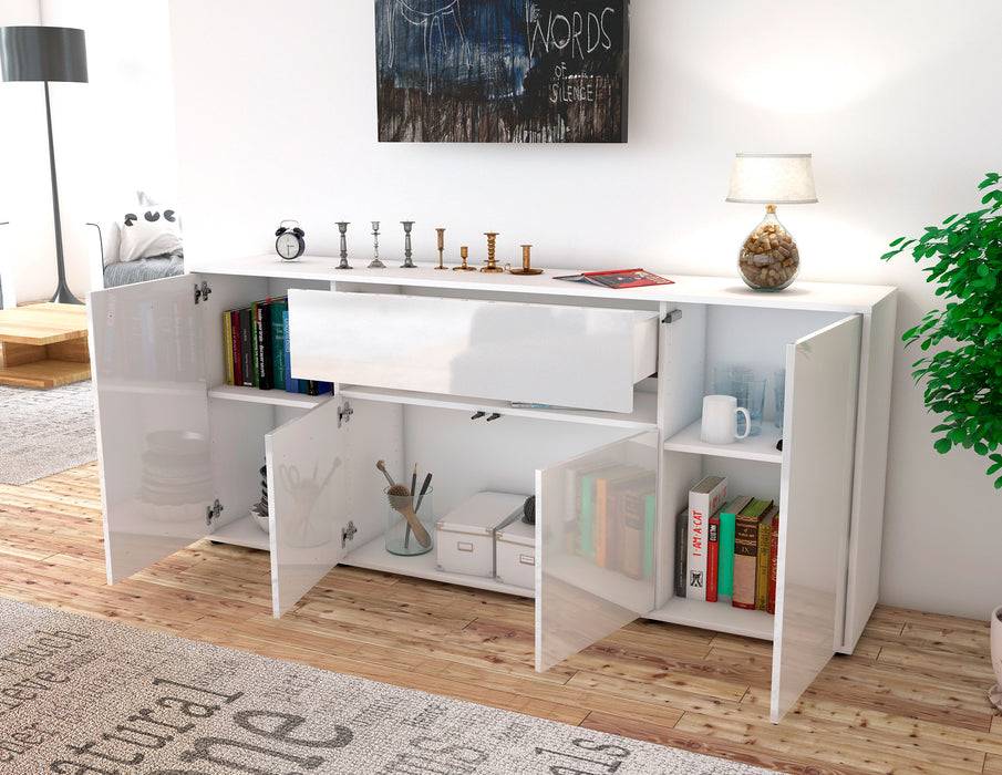 Stil Zeit Möbel Sideboard Flavia, Weiß (180x79x35cm) Letzter Tag