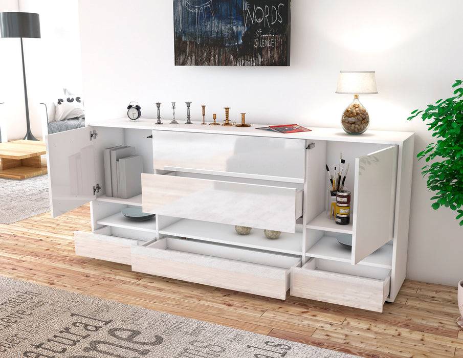 Stil Zeit Möbel Sideboard Florentina, Orange (180x79x35cm) Zeitbegrenzte Promotion