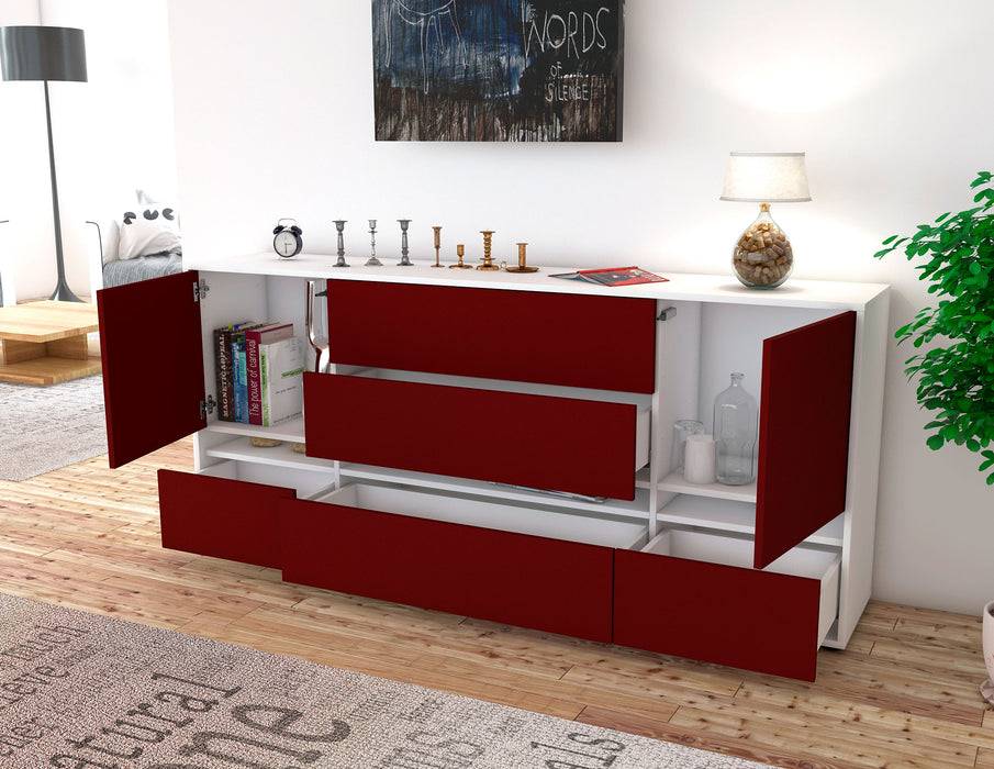Stil Zeit Möbel Sideboard Floriana, Gelb (180x79x35cm) Nur für heute