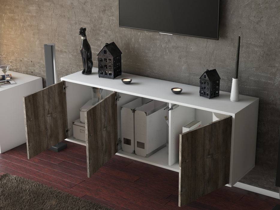 Stil Zeit Möbel Lowboard Seattle, Eiche, hängend (136x49x35cm) Discount Store für neue Produkte