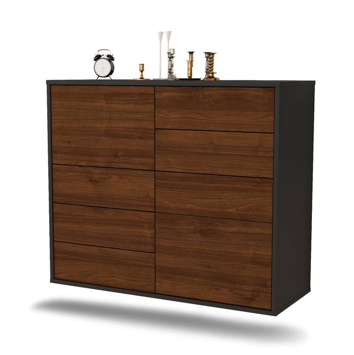 Stil Zeit Möbel Sideboard Paradise, Walnuss, hängend (92x79x35cm)