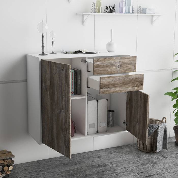 Stil Zeit Möbel Sideboard Huntington Beach, Eiche, hängend (92x79x35cm) Verkauf