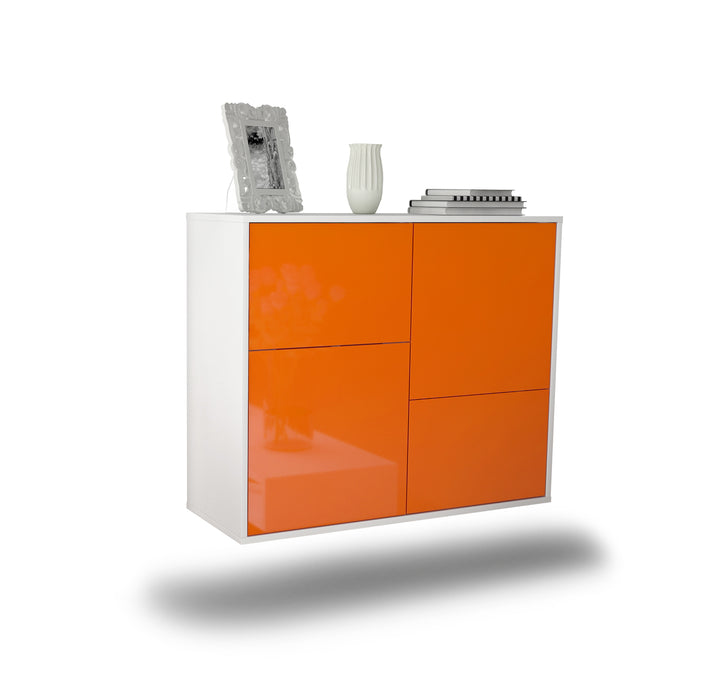 Stil Zeit Möbel Sideboard Fremont, Orange, hängend (92x79x35cm) Schlussverkauf