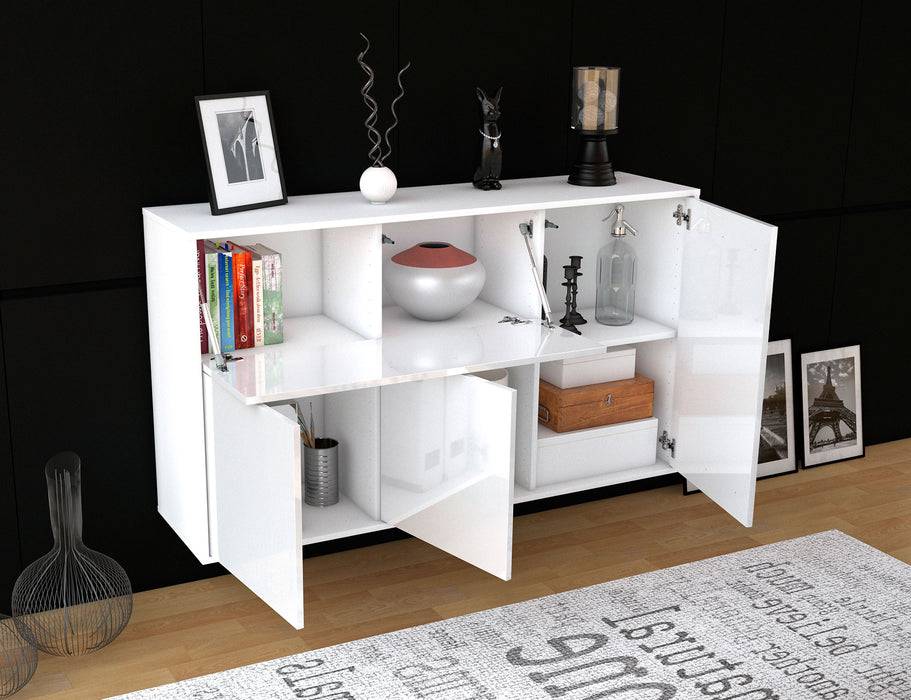 Stil Zeit Möbel Sideboard Naperville, Weiß, hängend (136x79x35cm) Riesige Ersparnisse