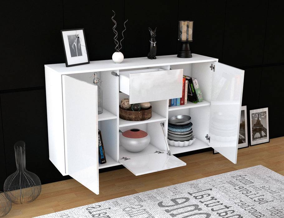 Stil Zeit Möbel Sideboard Pasadena, Weiß, hängend (136x79x35cm) VIP-Rabatte